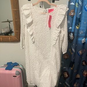 Lilly Pulitzer new white eyelet dress xl
